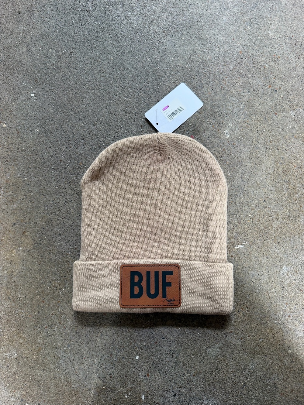 Buffalo Collective BUF Buffalo Cuffed Hat Beanie in Tan OS Buffalo Bills NFL